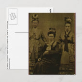 Drie landen vrouwen ongeveer 1870 briefkaart (Voorkant / Achterkant)