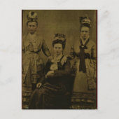 Drie landen vrouwen ongeveer 1870 briefkaart (Voorkant)