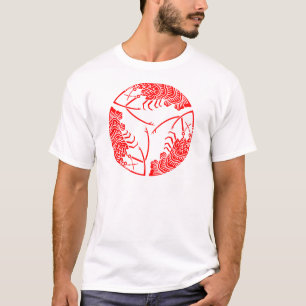 Drie langoesten achter elkaar t-shirt