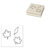 Drie lederen beschreef kunststempel rubberstempel (Gestempeld)