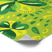 Drie lederkleppen decoratief patroon poster (Hoek)