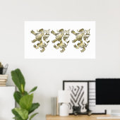 Drie leeuwen geschenken in de schaduw poster (Thuiskantoor)