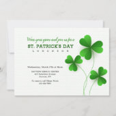 Drie LEF Clovers Invitation Kaart (Voorkant)