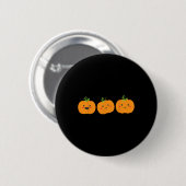 Drie leuke pompoenen voor kinderen halloween en he ronde button 5,7 cm (Voorkant /achterkant)