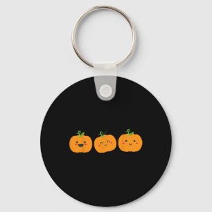 Drie leuke pompoenen voor kinderen halloween en he sleutelhanger