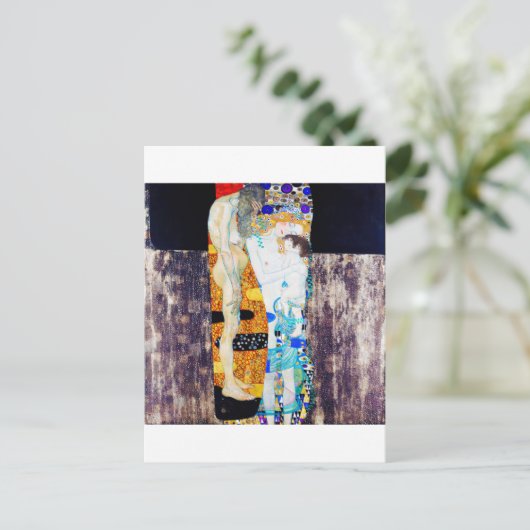 Drie levensjaren, Gustav Klimt Briefkaart (Staand voorkant)
