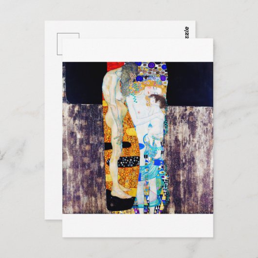 Drie levensjaren, Gustav Klimt Briefkaart (Voorkant / Achterkant)