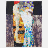 Drie levensjaren, Gustav Klimt Fleece Deken (Voorkant)
