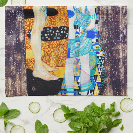 Drie levensjaren, Gustav Klimt Theedoek (Gevouwen)