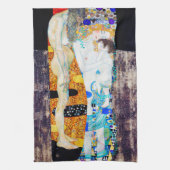 Drie levensjaren, Gustav Klimt Theedoek (Verticaal)