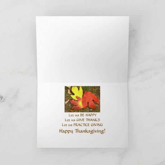 DRIE LEZEN MET THANKSGIVING SENTILATUUR C FEESTDAGEN KAART (Binnen)