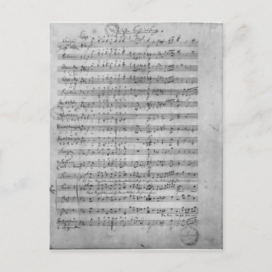 Drie Lieder Briefkaart (Voorkant)