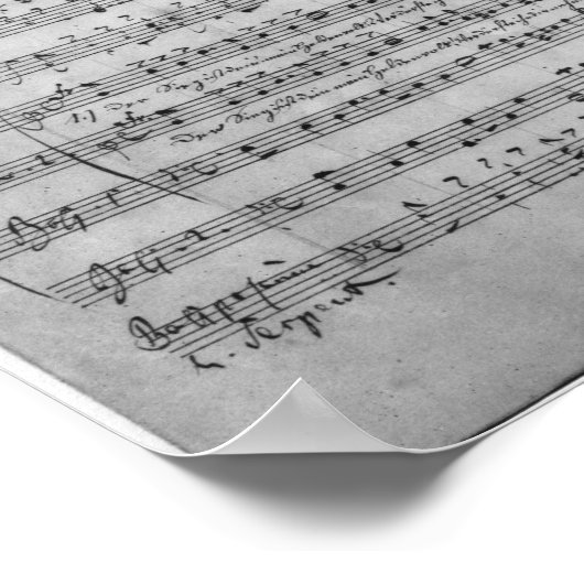 Drie Lieder Poster (Hoek)