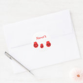 Drie lieveheersbeestjes  Stickers (Envelop)