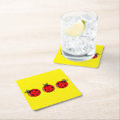 Drie liitle ladybugs - Onderzetter papier (Insitu)