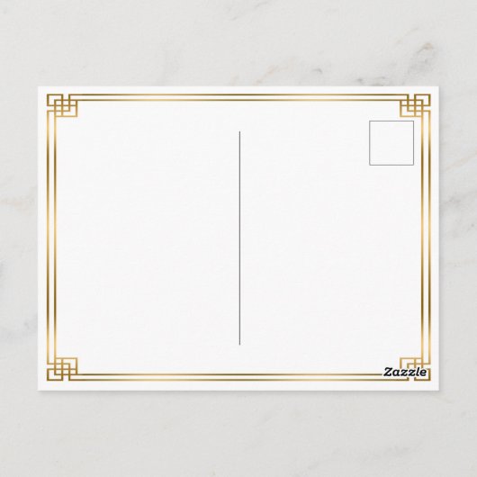 Drie Lilies  Japan Silk Adverteren Label Briefkaart (Achterkant)