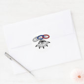 Drie Links en Eye IOOF Sticker (Envelop)