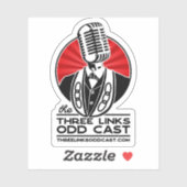 Drie links Odd Cast Sticker (Vel)