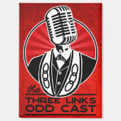 Drie links oneven gegoten magneet (Voorkant)