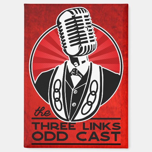 Drie links oneven gegoten magneet (Voorkant)