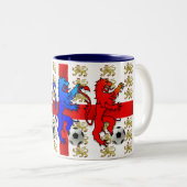 Drie Lions football ventilatoren Engeland mok (Voorkant rechts)