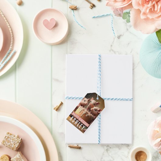 Drie Little Pigs-thema cadeau labels Cadeaulabel