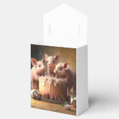 Drie Little Pigs-thema verjaardagsfeestjes Bedankdoosjes (Geopend)
