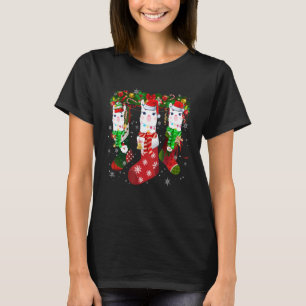 Drie Llama in Sokken kerstkerstkerstkerstkerstkers T-shirt