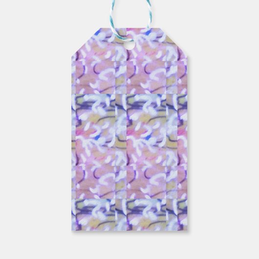 Drie Lollipop bloemen "Bedankt" Cadeaulabel (Achterkant)