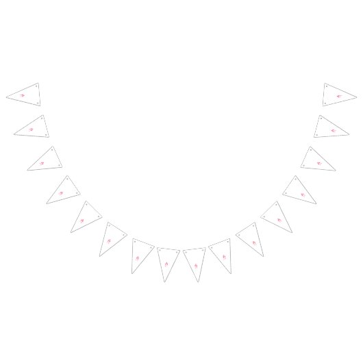 Drie lolly's in de kleuren rood en roze tegen vlaggetjes (Alle)