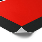 Drie Londense bussen met gekleurde Stripes achterg Poster (Hoek)