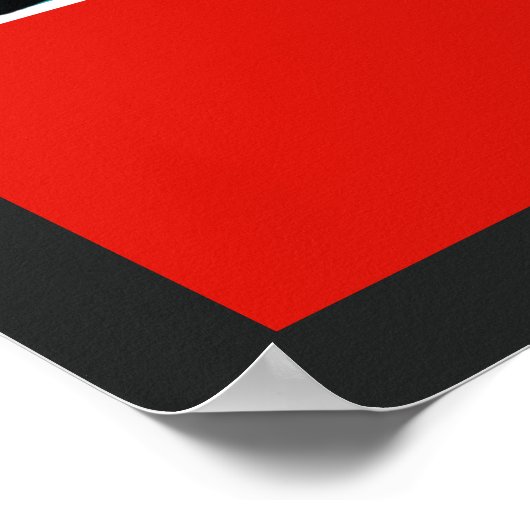 Drie Londense bussen met gekleurde Stripes achterg Poster (Hoek)