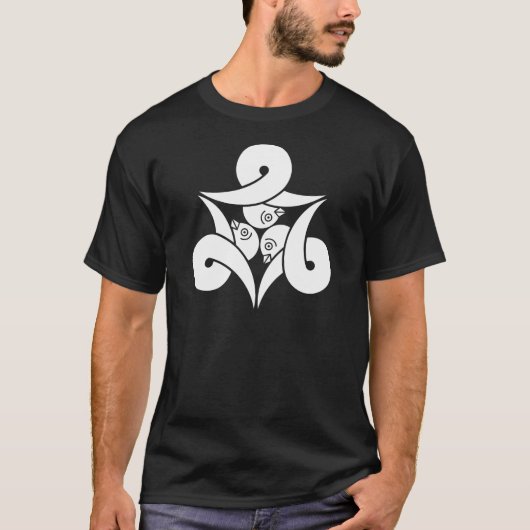Drie loopvogels in het wild levende ganzen, naar b t-shirt (Voorkant)