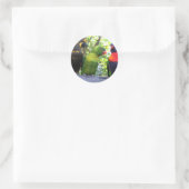 Drie lorikeets ronde sticker (Tas)