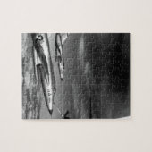 Drie luchtmacht F-105 Thunderchief pilots route Legpuzzel (Horizontaal)