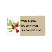 Drie Lucky Ladybugs Etiket (Voorkant)