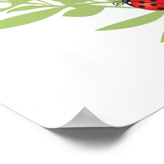 Drie Lucky Ladybugs Poster (Hoek)