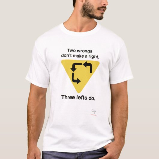Drie luften hebben gelijk t-shirt (Voorkant)
