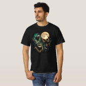 Drie luiaards die reageren op de maan t-shirt (Voorkant volledig)