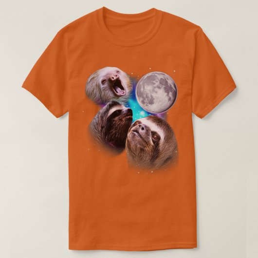 Drie luiaarsjes huilen bij de maan t-shirt (Design voorkant)