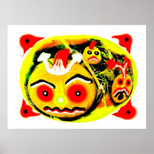 Drie luiers enge kunst poster