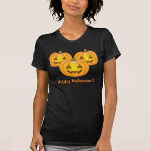 Drie luiers met een fijne halloween tekst t-shirt