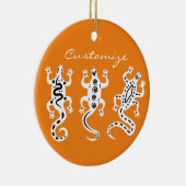 Drie luiers Thunder_Cove Southwest Style Keramisch Ornament (Rechts)
