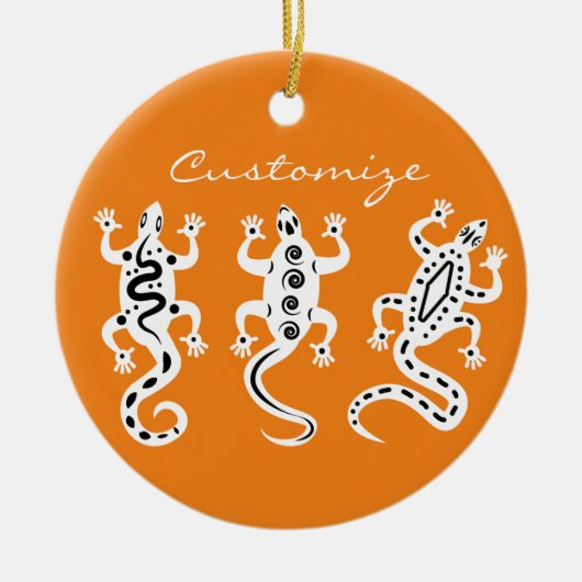 Drie luiers Thunder_Cove Southwest Style Keramisch Ornament (Voorkant)