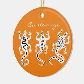 Drie luiers Thunder_Cove Southwest Style Keramisch Ornament (Links)