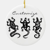 Drie luiers Thunder_Cove Southwest Style Keramisch Ornament (Achterkant)