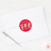 Drie luiers Thunder_Cove Southwest Style Ronde Sticker (Envelop)