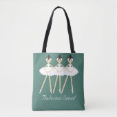 Drie luiers, witte jurken tote bag (Voorkant)