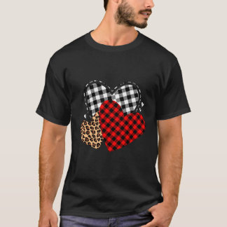 Drie luipaarden hebben de dag rood geplakt t-shirt