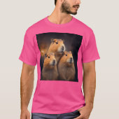 Drie Maan Capybara lover Capibara knaagdier C T-shirt (Voorkant)